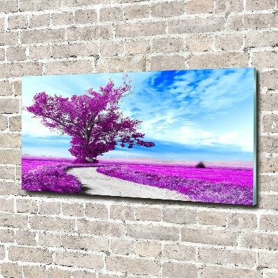 Acrylic print Tree and path