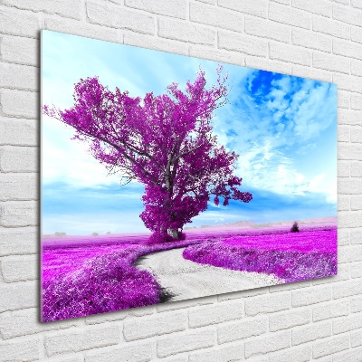 Acrylic print Tree and path