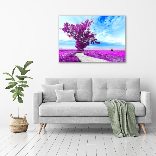 Acrylic print Tree and path