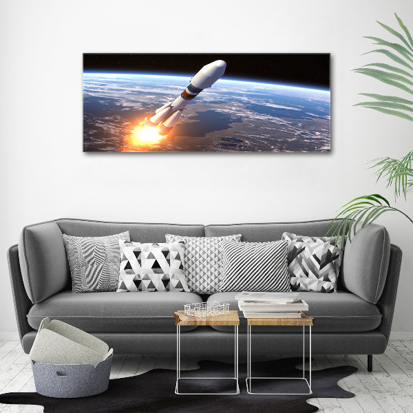 Print on acrylic A space rocket