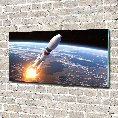 Print on acrylic A space rocket