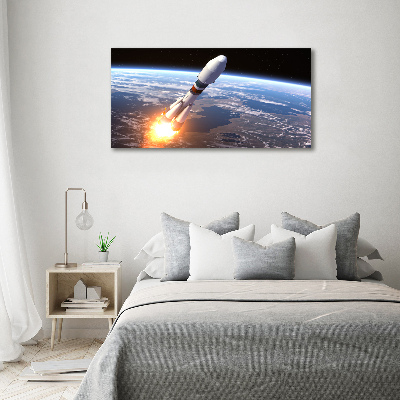 Print on acrylic A space rocket