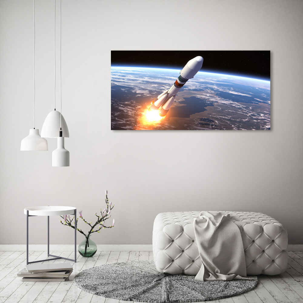 Print on acrylic A space rocket