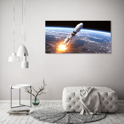 Print on acrylic A space rocket