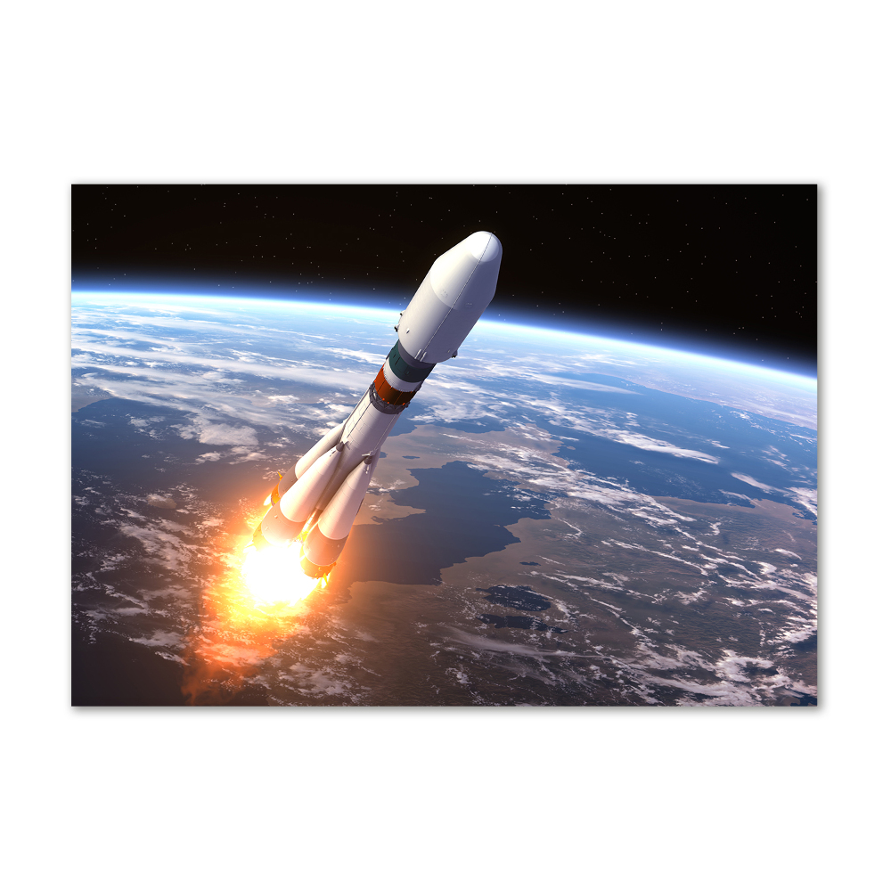 Print on acrylic A space rocket