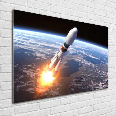 Print on acrylic A space rocket