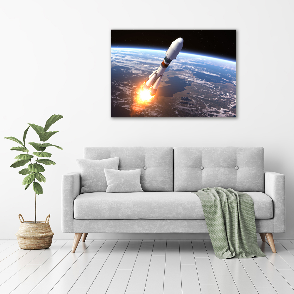 Print on acrylic A space rocket