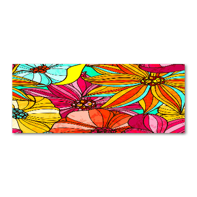 Wall art acrylic Floral pattern