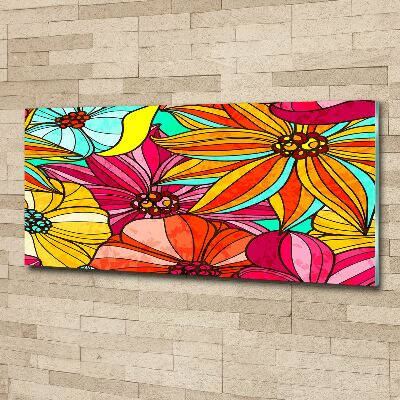 Wall art acrylic Floral pattern