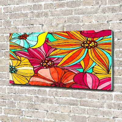 Wall art acrylic Floral pattern