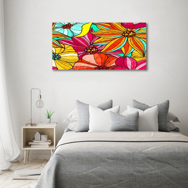 Wall art acrylic Floral pattern