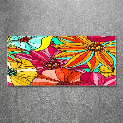 Wall art acrylic Floral pattern