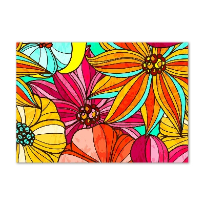 Wall art acrylic Floral pattern