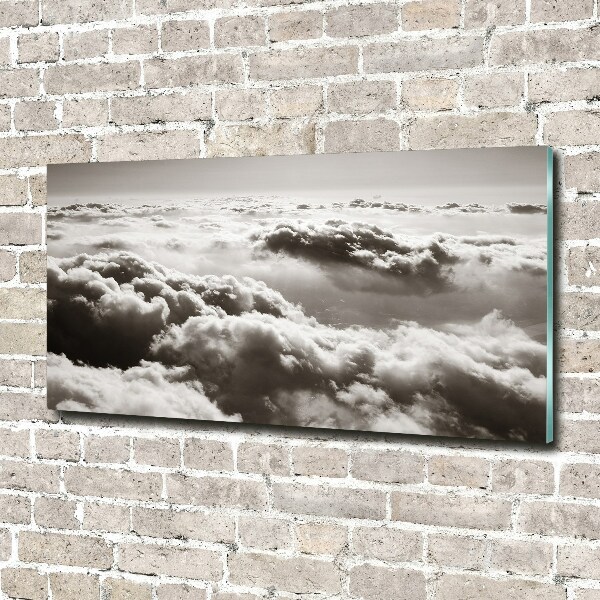 Acrylic wall art Bird's flight clouds