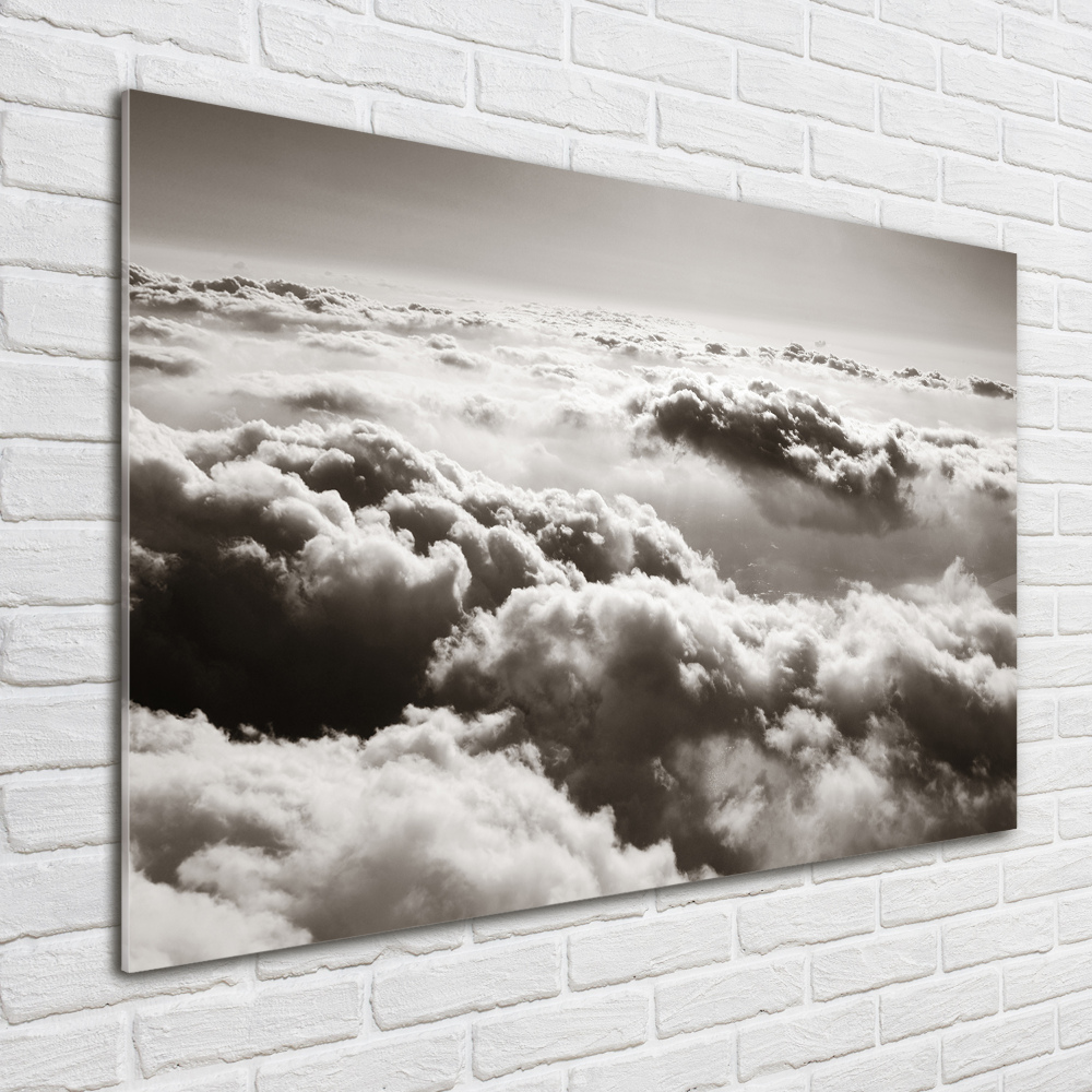 Acrylic wall art Bird's flight clouds