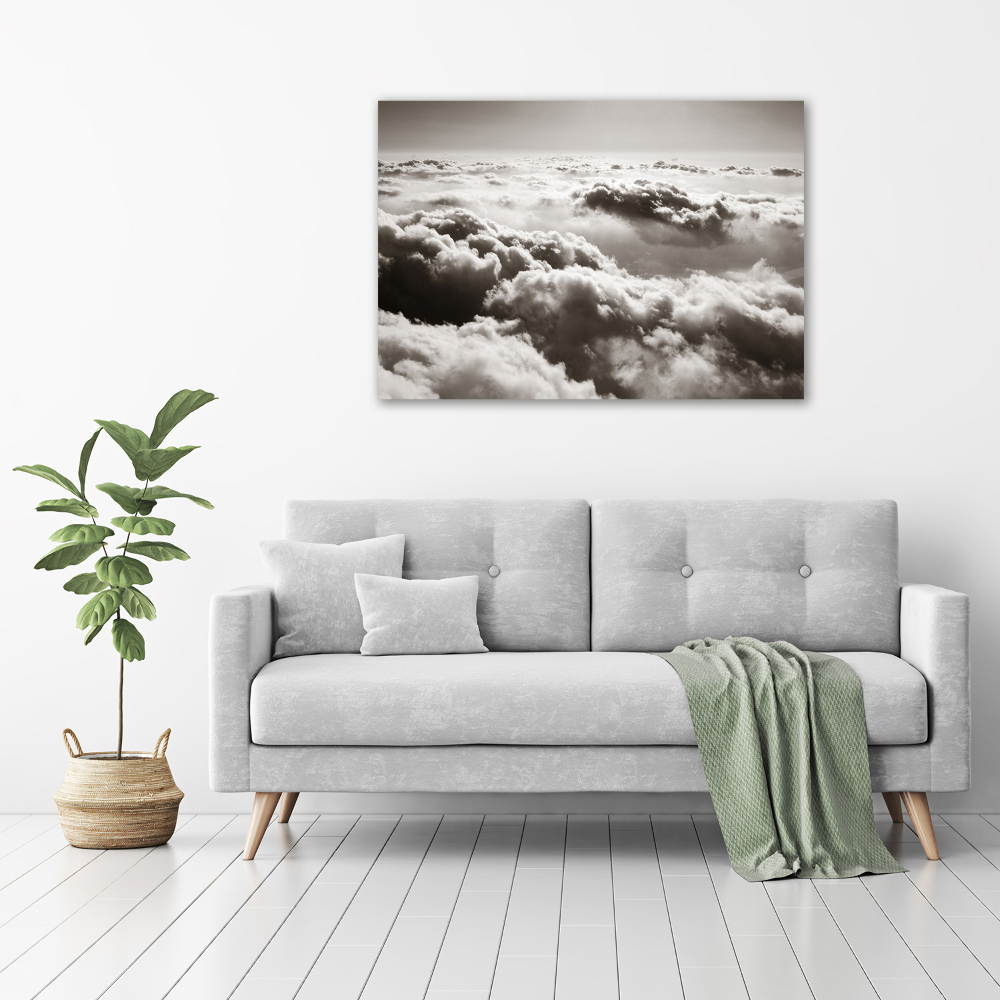 Acrylic wall art Bird's flight clouds