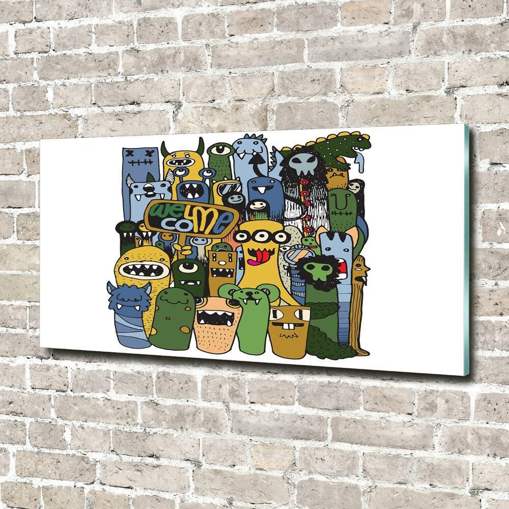 Print on acrylic Crazy monsters