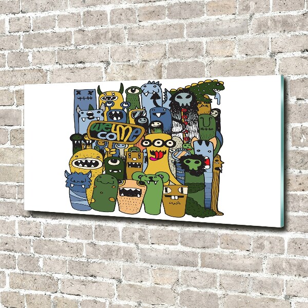 Print on acrylic Crazy monsters