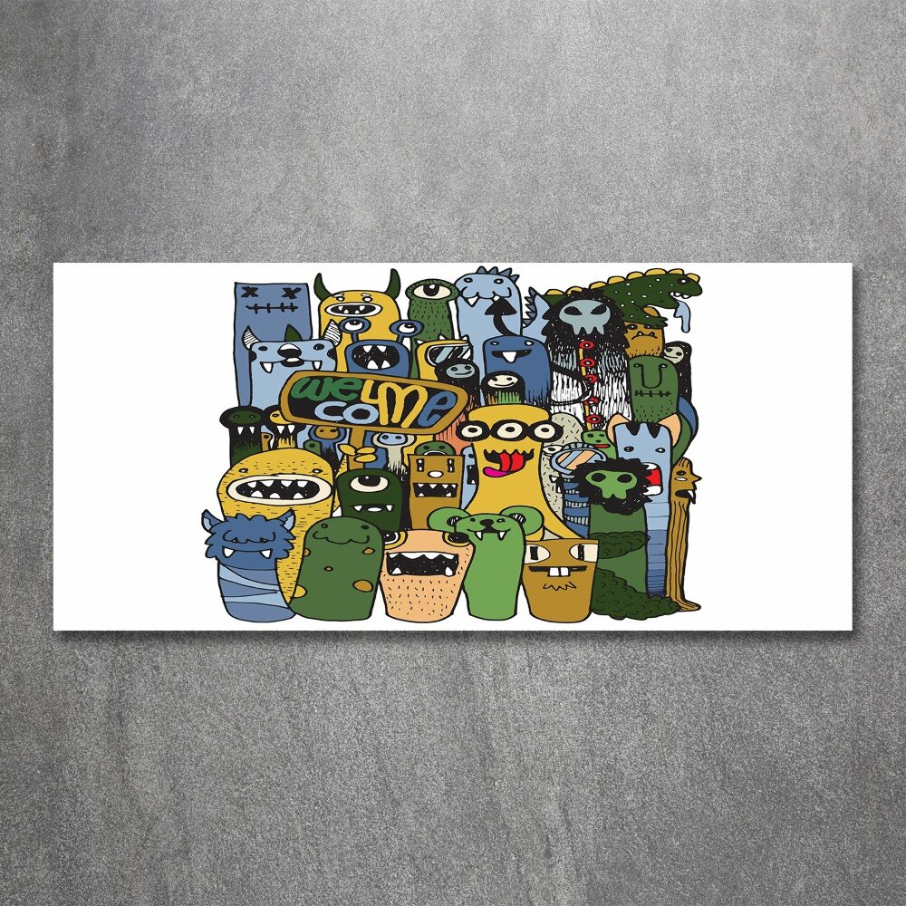 Print on acrylic Crazy monsters