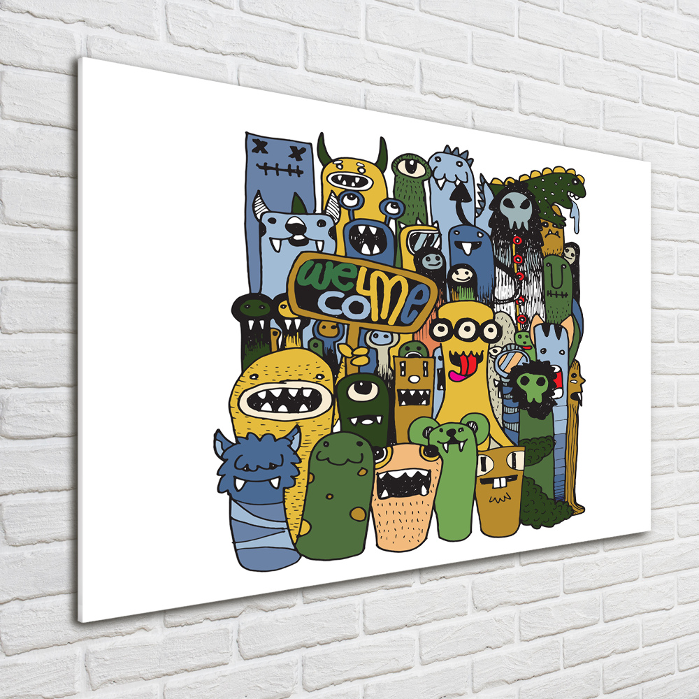 Print on acrylic Crazy monsters