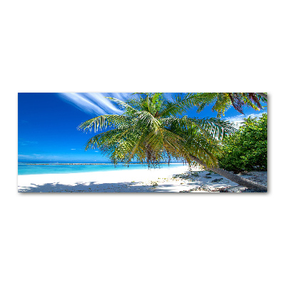 Acrylic wall art Tropical beach