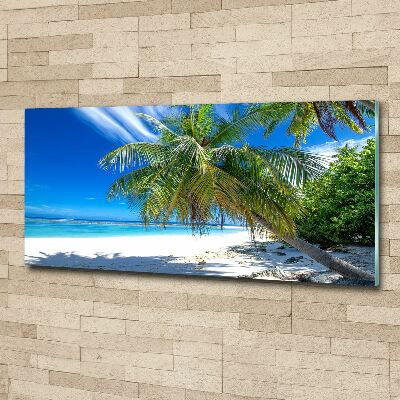 Acrylic wall art Tropical beach