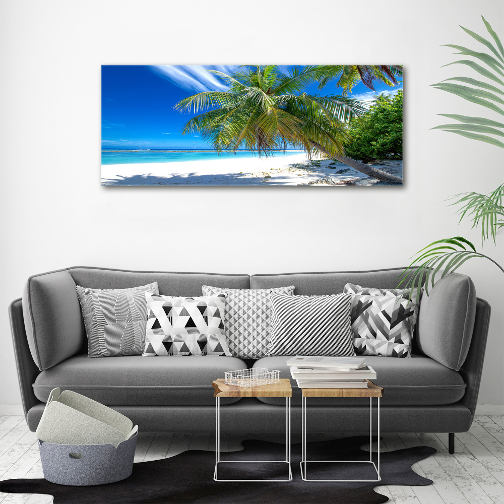 Acrylic wall art Tropical beach