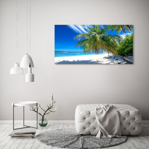 Acrylic wall art Tropical beach