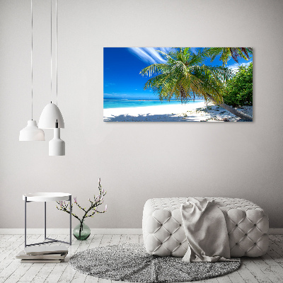 Acrylic wall art Tropical beach