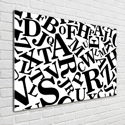 Print on acrylic Alphabet