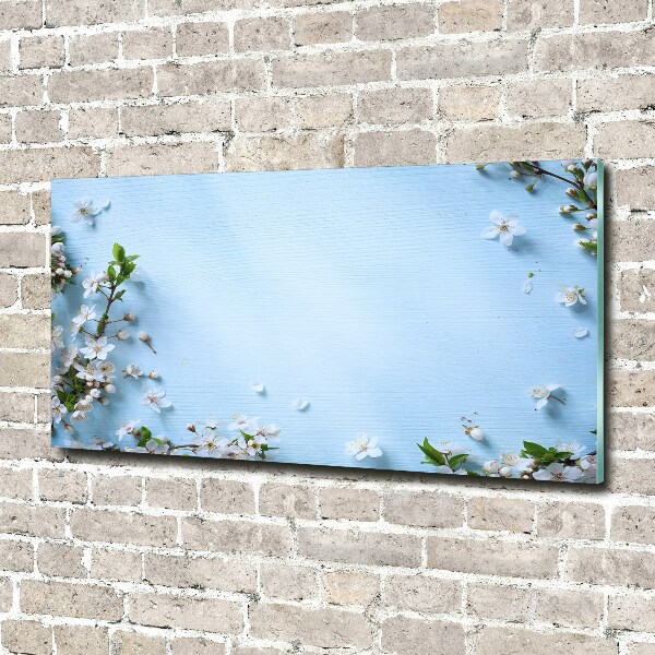 Wall art acrylic Cherry background flowers