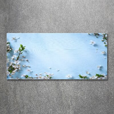 Wall art acrylic Cherry background flowers