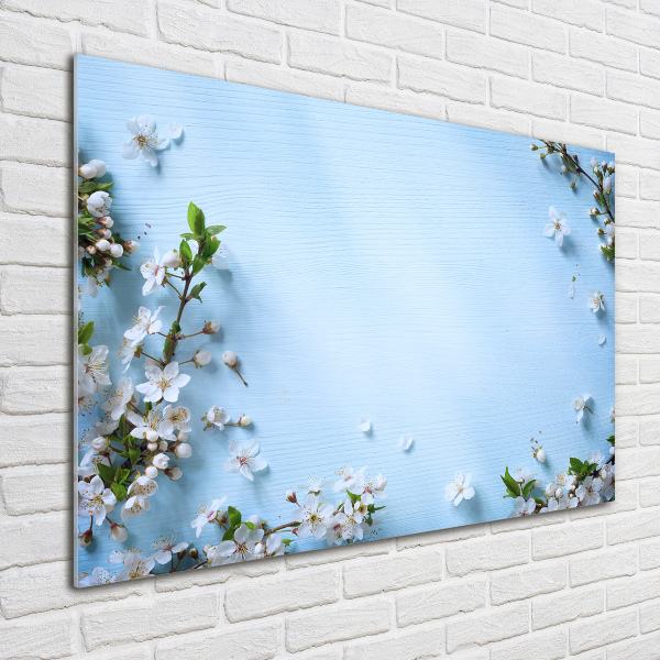 Wall art acrylic Cherry background flowers