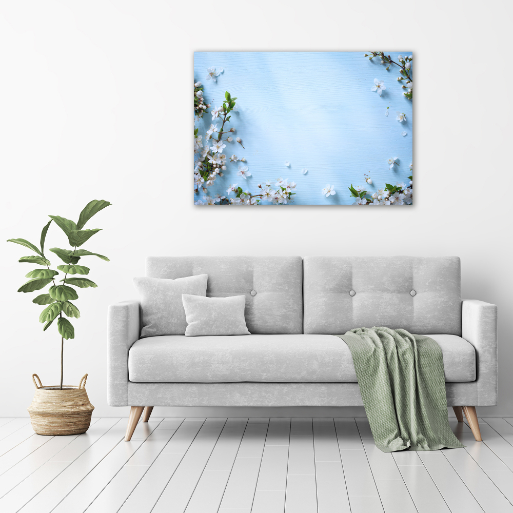 Wall art acrylic Cherry background flowers