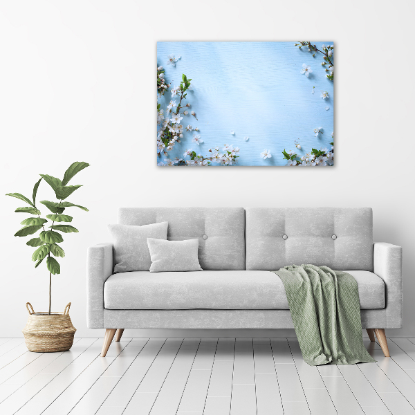 Wall art acrylic Cherry background flowers