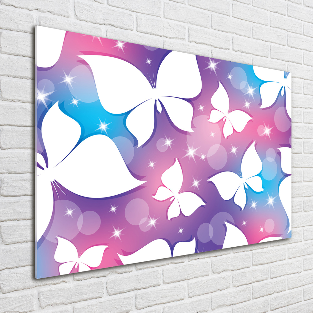 Glass acrylic wall art Butterflies