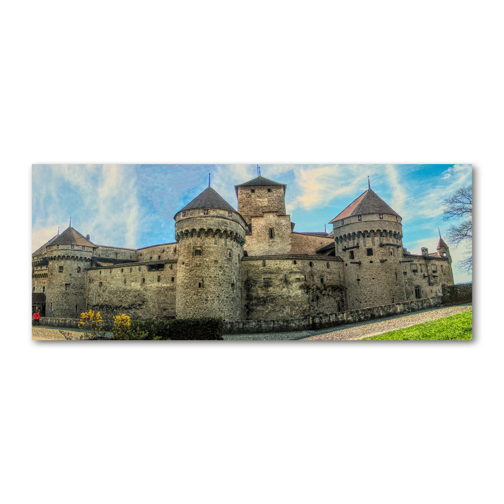 Acrylic wall art Castle in Switzerland