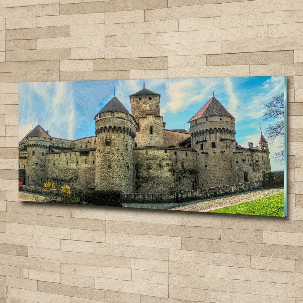 Acrylic wall art Castle in Switzerland