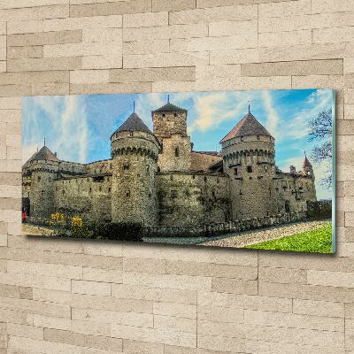 Acrylic wall art Castle in Switzerland