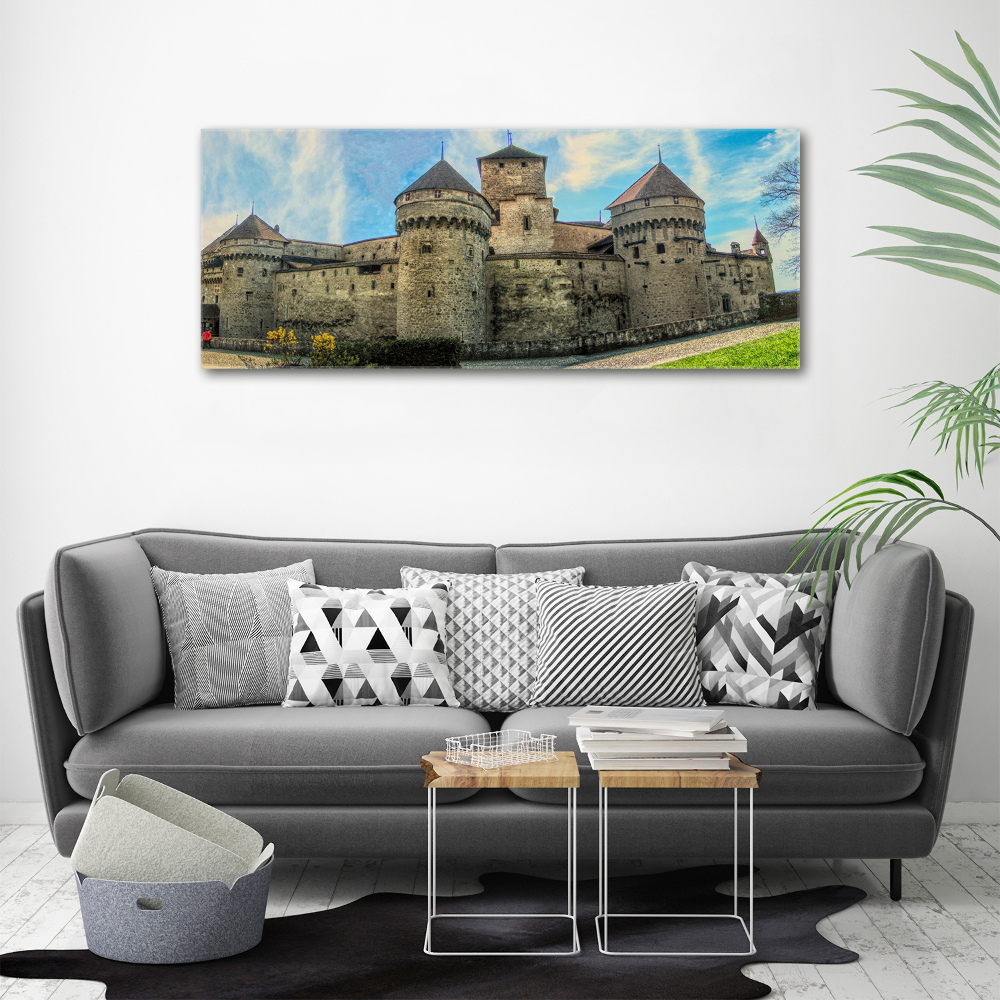 Acrylic wall art Castle in Switzerland