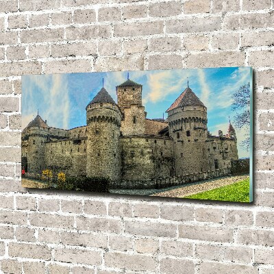 Acrylic wall art Castle in Switzerland