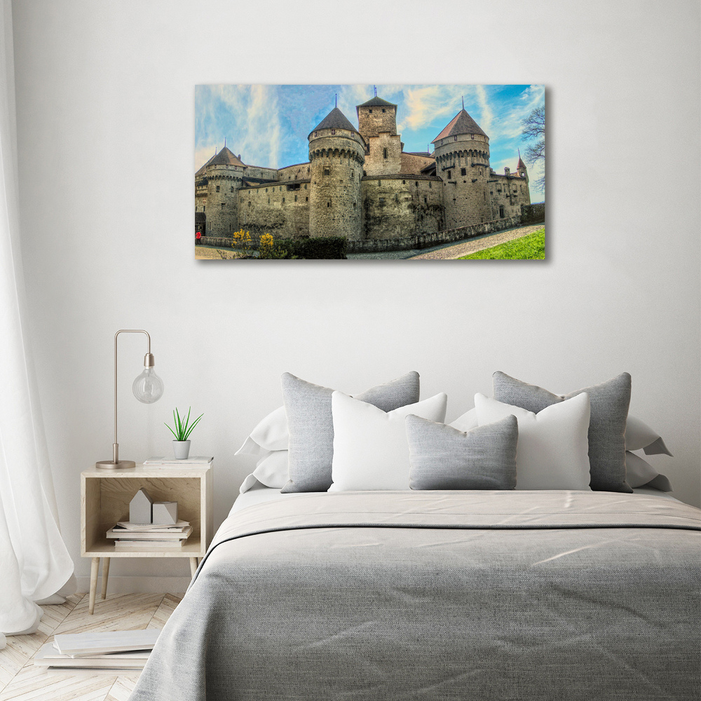 Acrylic wall art Castle in Switzerland