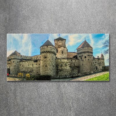 Acrylic wall art Castle in Switzerland