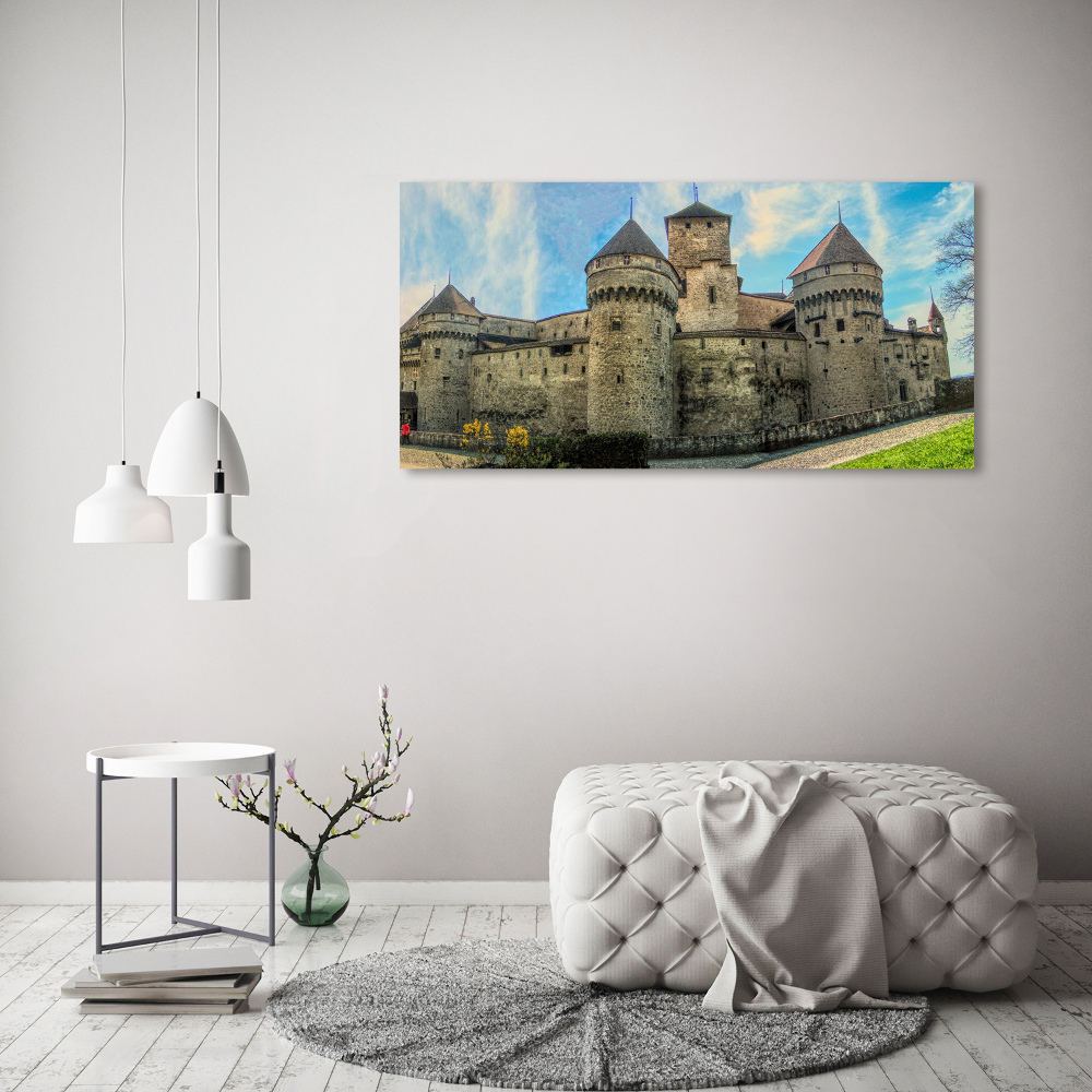 Acrylic wall art Castle in Switzerland