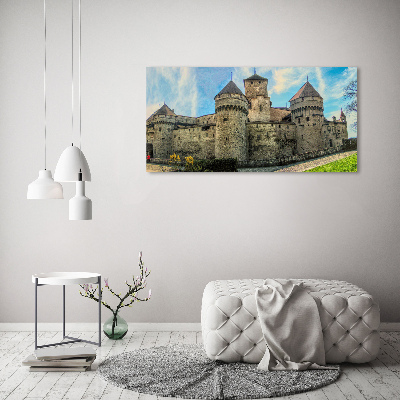 Acrylic wall art Castle in Switzerland