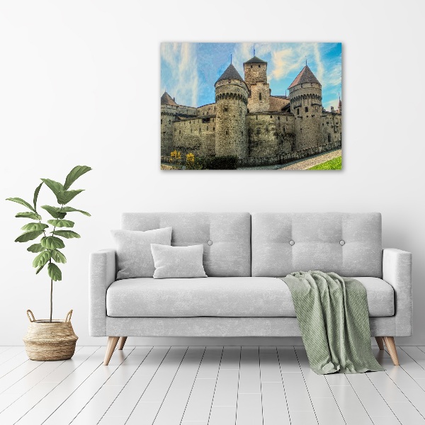 Acrylic wall art Castle in Switzerland