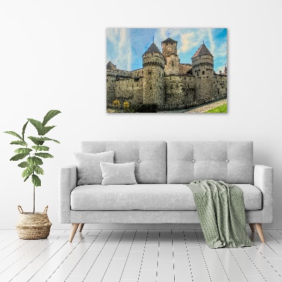 Acrylic wall art Castle in Switzerland