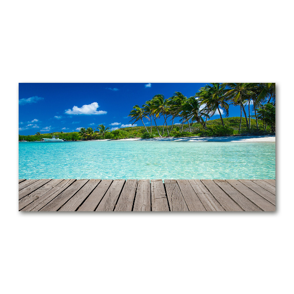 Acrylic print Tropical beach