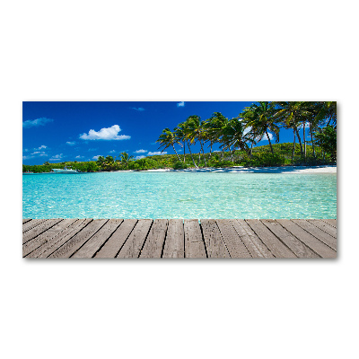 Acrylic print Tropical beach