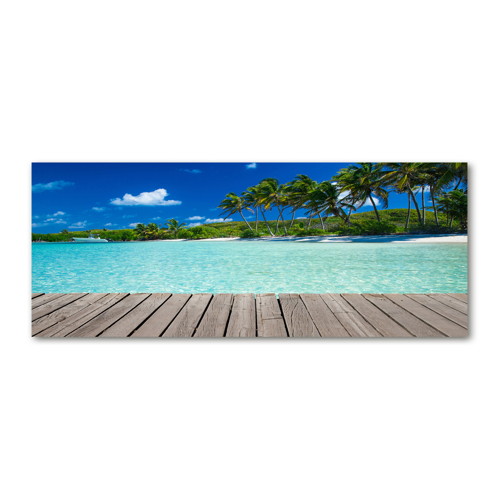 Acrylic print Tropical beach